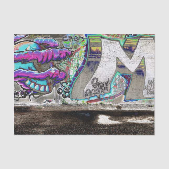 Papel De Seda Graffiti Guay Urban Street Grunge Wall Art (Anverso)
