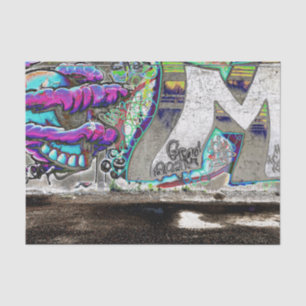 Papel De Seda Graffiti Guay Urban Street Grunge Wall Art