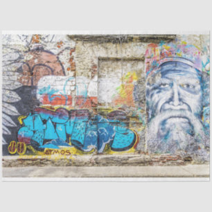 Papel De Seda Graffiti Man Urban 19 Decoupage Tissue Paper