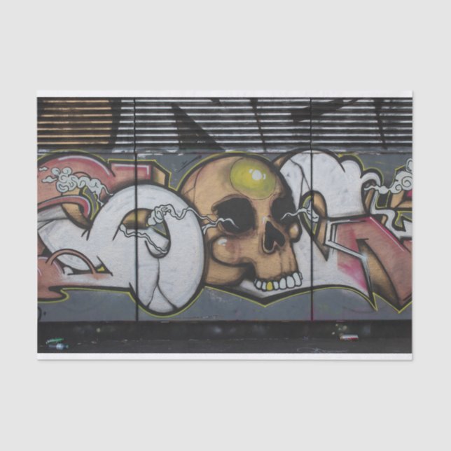 Papel De Seda Graffiti Skull (Anverso)