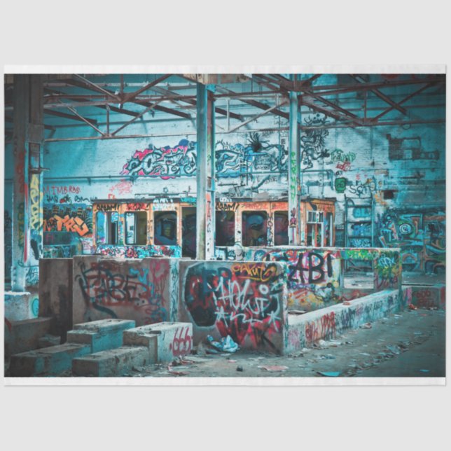 Papel De Seda Graffiti Urban 25 Decoupage Tissue Paper (Anverso)