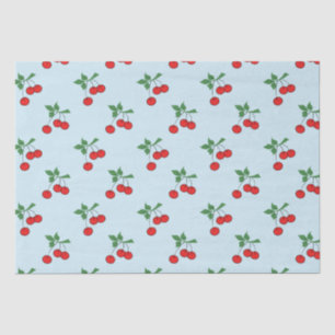 Papel De Seda Gráfica de cerezo de cerezas rojas modernas