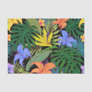 Papel De Seda Gráfica de flor tropical Hawai Aloha