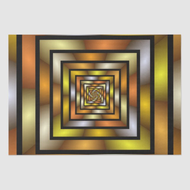 Papel De Seda Gráfica trippy colorida de túnel luminoso (Anverso)