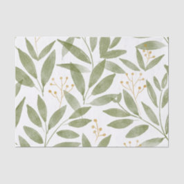 Papel De Seda gráfico de hoja de acuarela con patrón continuo