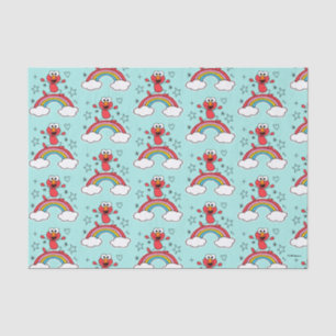 Papel De Seda Gráfico del doodley arcoiris Elmo