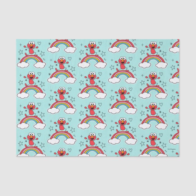 Papel De Seda Gráfico del doodley arcoiris Elmo (Anverso)
