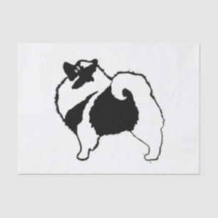Papel De Seda Gráficos de Keeshond - Arte de perro original lind