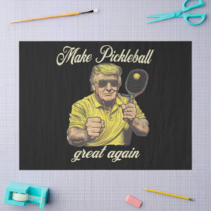 Papel De Seda Gráficos divertidos para amantes del Pickleball