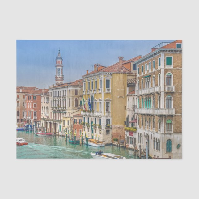 Papel De Seda Gran Canal de Venecia, Italia (Anverso)