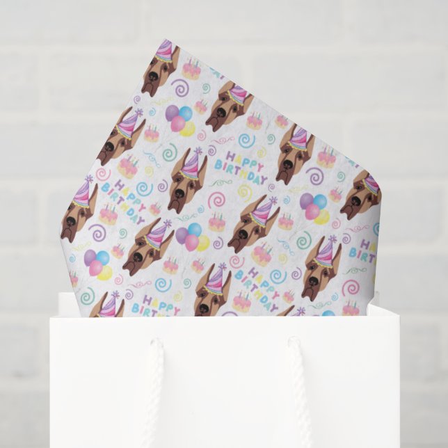 Papel de seda Gran Danés (Bolsa de regalo)