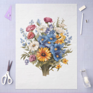 Papel De Seda Gran Girasol y decoración de Bouquet para las flor