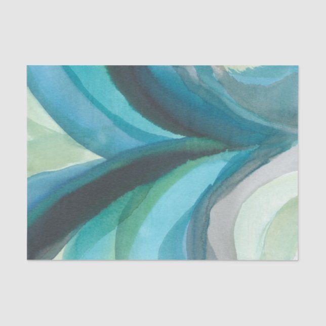 Papel De Seda Gran hoja azul I (Anverso)