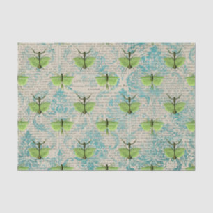 Papel De Seda Gran insecto verde