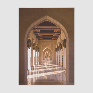 Papel De Seda Gran Mezquita del Sultán Qaboos en Mascate, Omán