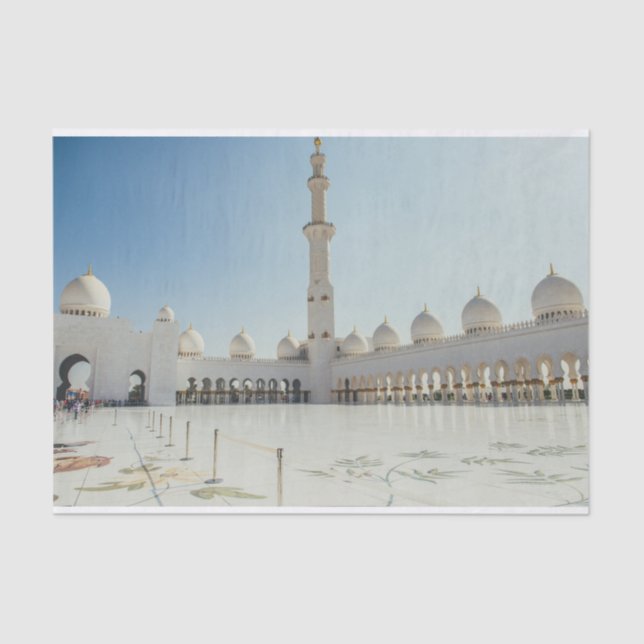 Papel De Seda Gran Mezquita Sheikh Zayed, Abu Dhabi (Anverso)