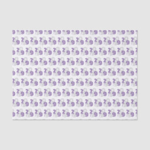 Papel De Seda Gran número retro púrpura clase de