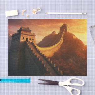 Papel De Seda Gran Pared del Sol de China - Majestuosa