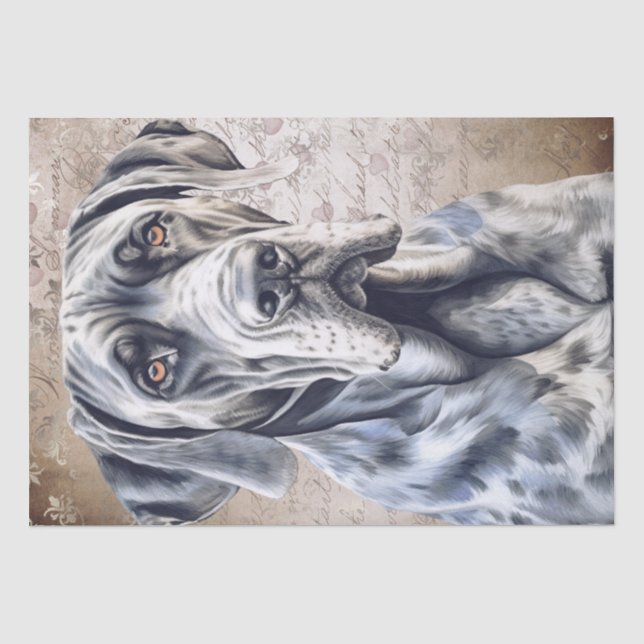 Papel De Seda Gran perro danés (Anverso)