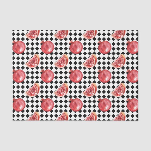 Papel De Seda Granada Roja (Diseño 8 Serie Roja) (Anverso)