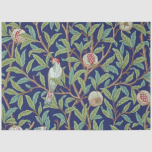 Papel De Seda Granada y pájaro pequeño, William Morris