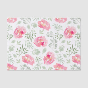 Papel De Seda Grandes Floraciones acuáticas
