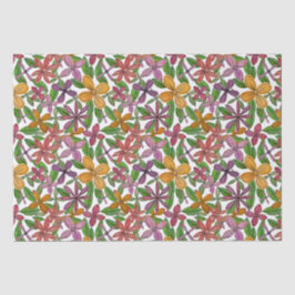 Papel De Seda Grandes Flores