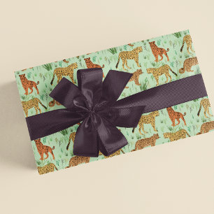 Papel De Seda Grandes Gatos En La Hierba