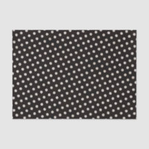 Grandes puntos de Polka Blanco en negro