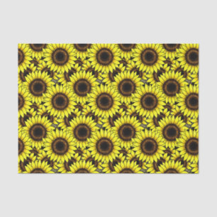 Papel De Seda Grandes Sunflower dorados