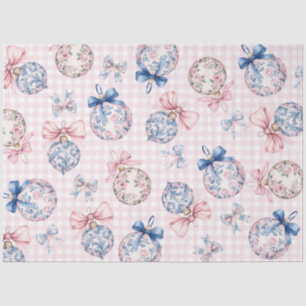 Papel De Seda Grandmillennial   Ornamentos de Navidad