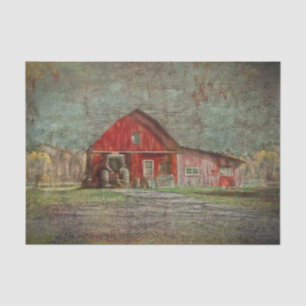 Papel De Seda Granero de textura roja antigua rústica vintage