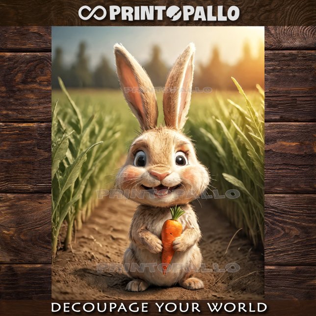 Papel De Seda Granja de animales bebés: el pequeño conejo (Subido por el creador)