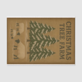 Papel De Seda Granja de árboles de Navidad