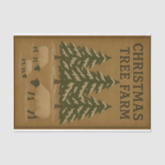 Papel De Seda Granja de árboles de Navidad