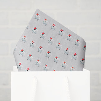 Papel De Seda Granja de santa oveja gris rústico acuarela