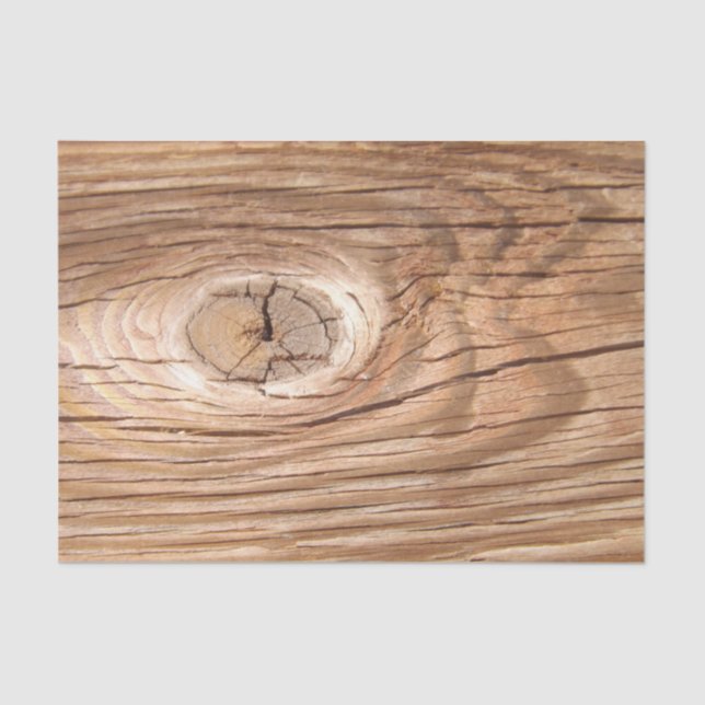 Papel De Seda Grano de madera Knothole (Anverso)