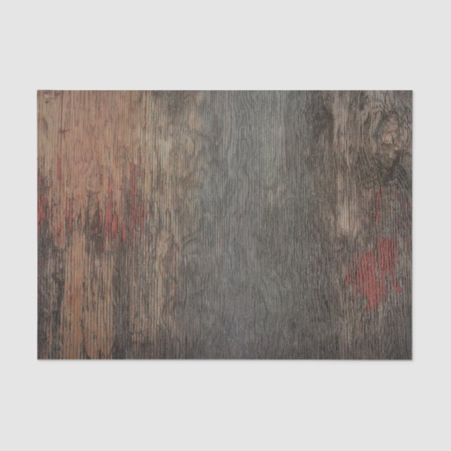 Papel De Seda Grano de madera rústico de campo (Anverso)
