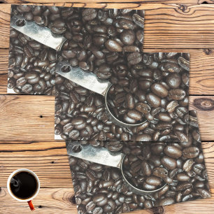 Papel De Seda Granos de café tostados con fotografía de Scoop pl