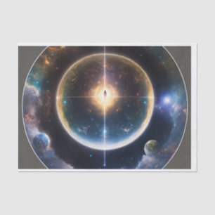 Papel De Seda "Gravitas celestes: Emblema de tiempo-espacio de a