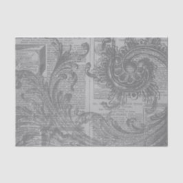 Papel De Seda Gray Filigree