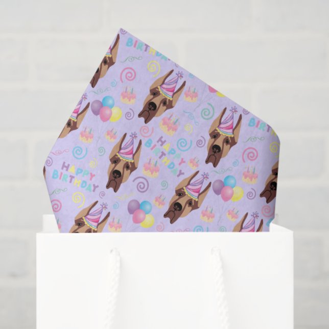 Papel De Seda Great Dane Tissue Paper in Purple (Bolsa de regalo)