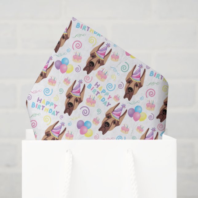 Papel De Seda Great Dane Tissue Paper in White (Bolsa de regalo)