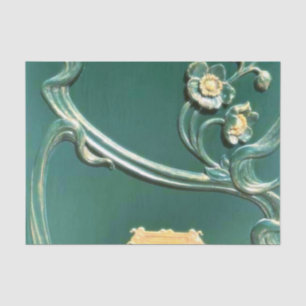 Papel De Seda Green, art nouveau, belle epoque, madera, cosecha
