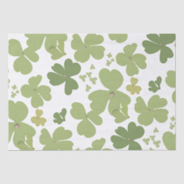 Papel De Seda Green Cloverleaf St Patrick Day Garden