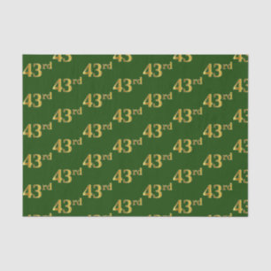 Papel De Seda Green, Faux Gold 43rd (43er) Event
