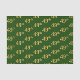 Papel De Seda Green, Faux Gold 49th (49th) Event