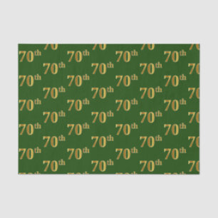 Papel De Seda Green, Faux Gold 70th (Setx) Event