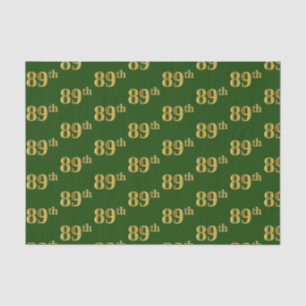 Papel De Seda Green, Faux Gold 89th (89th) Event