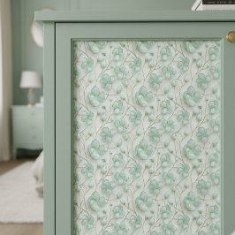 Papel De Seda Green Floral Decoupage Tissue Paper